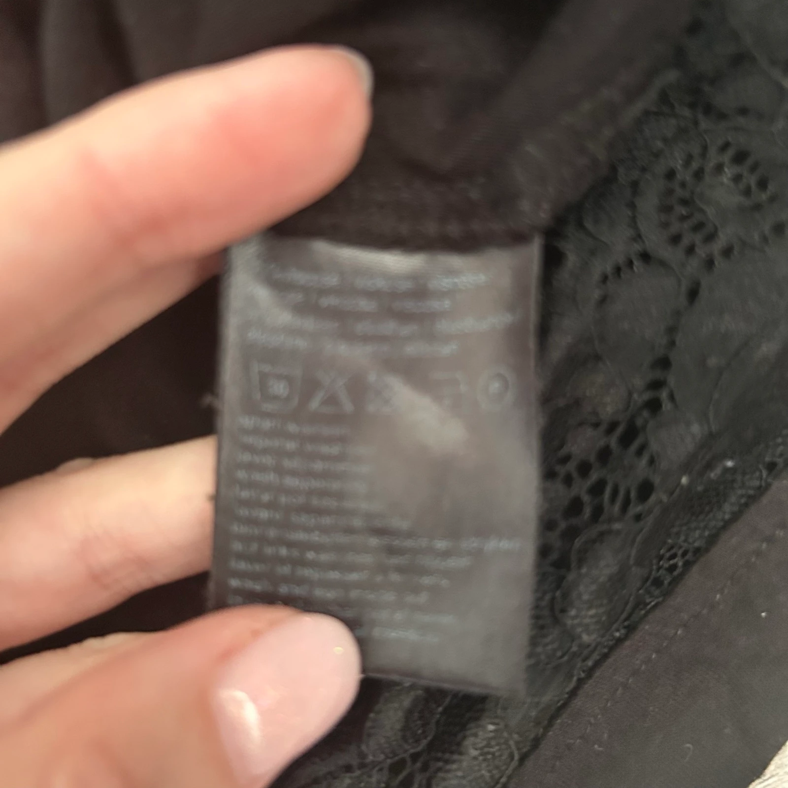 MS Mode Top sin mangas negro con encaje en el borde – Talla M – photo 5